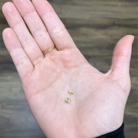 Unbranded 14kt Gold Earring Back, Simple, Replacement Earring Back, Genuine 14kt Gold, 1pc