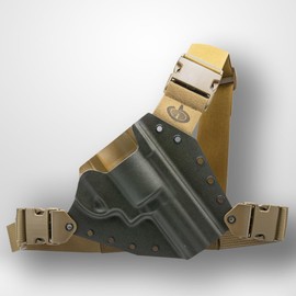 Kenai Chest Holster for a Smith & Wesson - MAS Grey/Coyote (Model - J-Frame, Right)