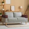 sourcing map 2Pcs Stretch Armrest Covers, Polyester Soft Couch Armchair