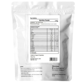 2.5kg UKHealthHouse Pure Premium Spirulina Powder - 62.3% Protein - Cleanse & Detox & Immune