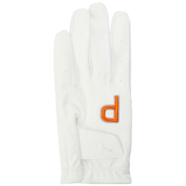 PUMA Men's Golf P Glove (Left Hand), bright white/licky orange