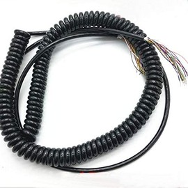 17 Cores Industrial Spring Spiral Coiled Cable CNC Handheld Encoder Manual Pulse Generator MPG