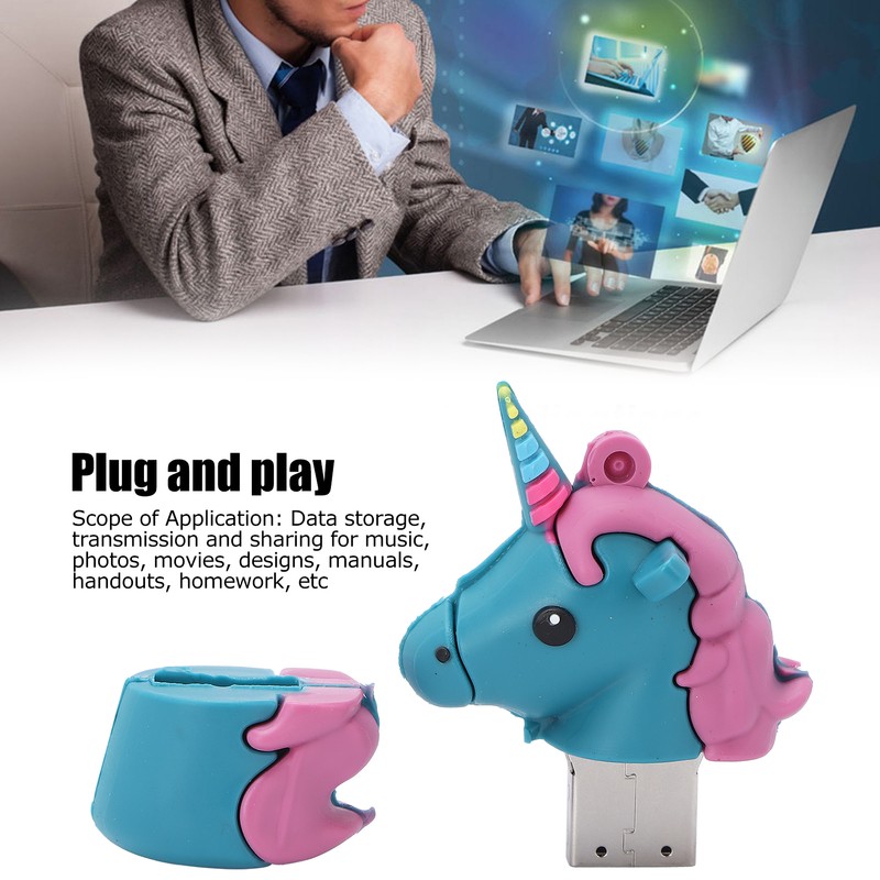 Cartoon Animal Pattern USB Flash Drive Picture Music Movie Data