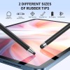 Stylus Pen for Touchscreen Aluminum Dual Rubber Tips Compatible Devices