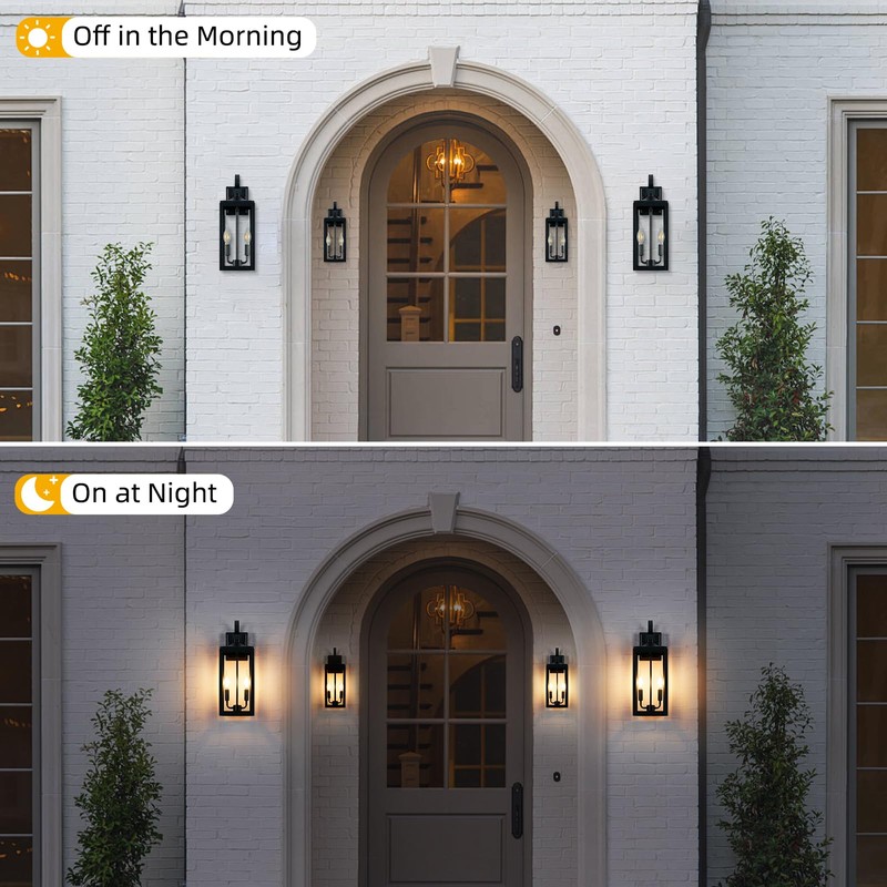 OKELI Outdoor Wall Lighting Fixtures Sconce, Front Porch Light Outdoor,