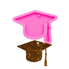 Super Shiny Graduation Season Mold Resin Keychain Molds Bachelor Cap Silicone Mold Doctorial hat Resin Molds Pendant Resin Silicone Mold DIY Graduation Gift