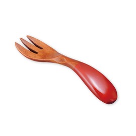 J-kitchens Wooden Kids Fork Red Children Age 3~3x11.5cm