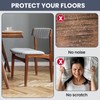 16 Pcs Chair Leg Floor Protectors Square for Hardwood Floors