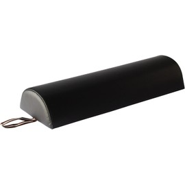 Master Massage Half Round Half Moon Support Bolster, 15 cm, Black