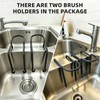2 Packs Kitchen Sink Brush Holder, Rustproof Waterproof Dish Wand