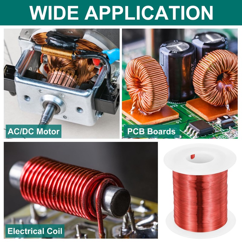 MECCANIXITY 36 AWG Magnet Wire, 36 Gauge Enameled Copper Wire,