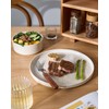 Famiware Nebula Plates and Bowls Set, 24 Pieces Dinnerware Sets,