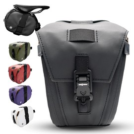 Lumiere & Co. Maximus Magnetic Saddle Bag - 20 × 14 × 9 cm″ | Quick Fix Saddle Bag with AquaGuard Zippers, Secure Under Saddle Storage for Accessories (Black, Medium)