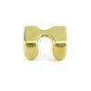QWORK Metal Rope Clips, 4 Pack Solid Brass Heavy Duty