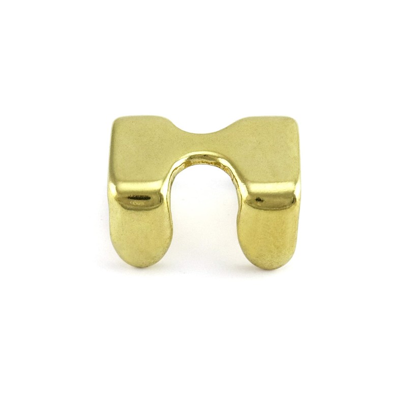 QWORK Metal Rope Clips, 4 Pack Solid Brass Heavy Duty