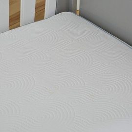 Tempur-Pedic Cool Tot Waterproof Cooling Toddler and Baby Crib Mattress Pad Cover Protector - 52” x 28” - White