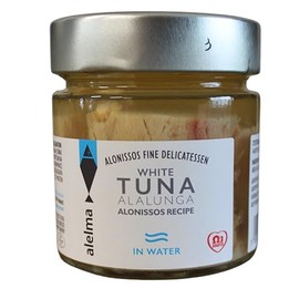 Alelma Greek White Tuna Alalunga from Alonissos in Water 212 g - MERCURY FREE