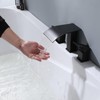 FSCEPIXI 2 Handles Roman Tub Faucet,High Flow Waterfall Bath Tub