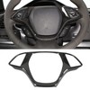 KIMISS Steering Wheel Cover Frame for Corvette C7 2014-2019 Carbon
