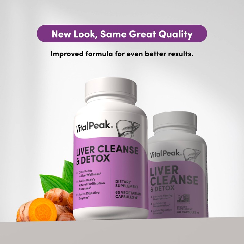 Vital Peak Liver Cleanse Detox & Repair Supplement with Milk