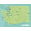 Best Maps Ever Washington State Parks Checklist Map 18x24 Poster