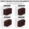 Wnote 2Pcs Stretch Sofa Armchair Covers for Recliner Couch Brown