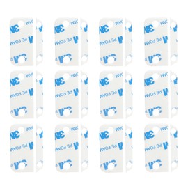 12 Pack Adhesive Replacement Tape for Ring Alarm Contact Sensors 2nd Gen, Pre-Cut Double-Sided Tape for Door, Window, Wall Alarm Sensors, Easy Installation