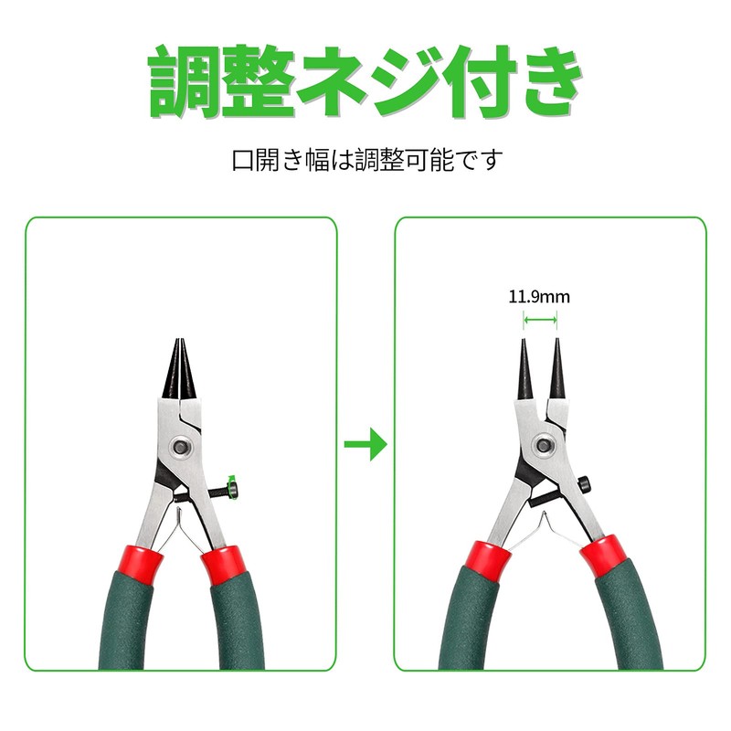 SPEEDWOX Round Pincer Pliers with Adjustment Screw for Rolling Processing