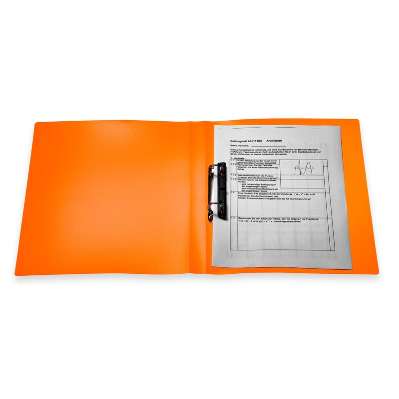 HERMA A4 Neon Orange Translucent Slim 2 Ring Binder 25mm