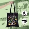 LEVLO Pirate Life Alphabet Canvas Tote Bag Pirate Quote Inspired