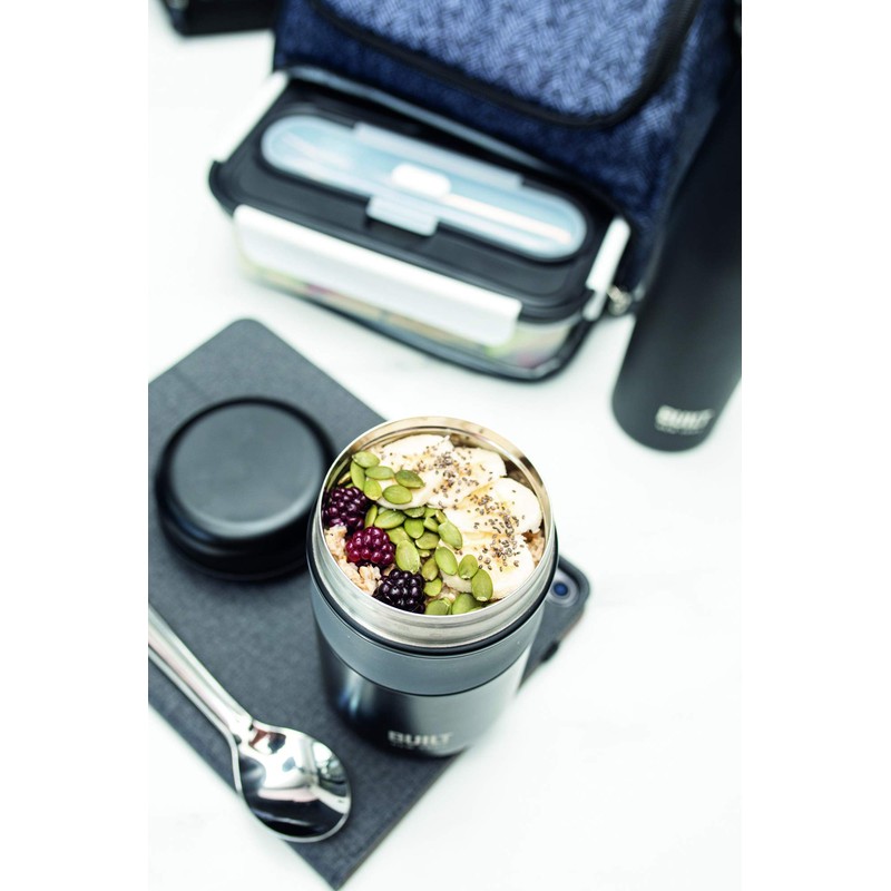 BUILT Food Flask, Vacuum Insulated Food Flask for Hot and