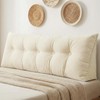 DANGHOOGY Headboard Pillow Queen, Large Triangular Wedge Headboard Pillow for