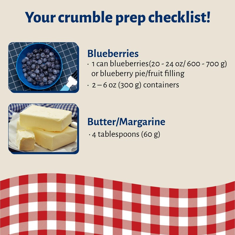 Calhoun Bend Mill Blueberry Crumble Mix | Delicious Easy to