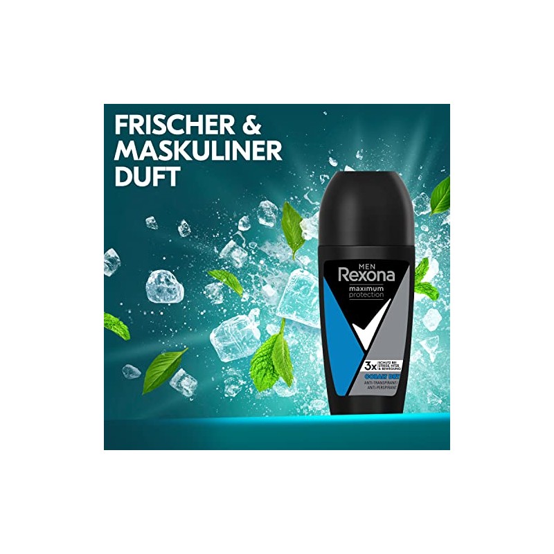 Rexona Men Maximum Protection Deo Roll-On Cobalt Dry Anti-Transpirant mit