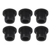 6 Pieces Black Plug Holes, H12 Waterproof Rubber Button Plug