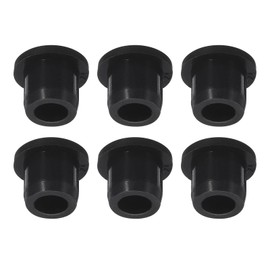 6 Pieces Black Plug Holes, H12 Waterproof Rubber Button Plug for 12mm / 0.47" Hole,rubber bungs, rubber bung