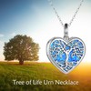 ONEFINITY Urn Necklace for Ashes Sterling Silver Heart Tree of