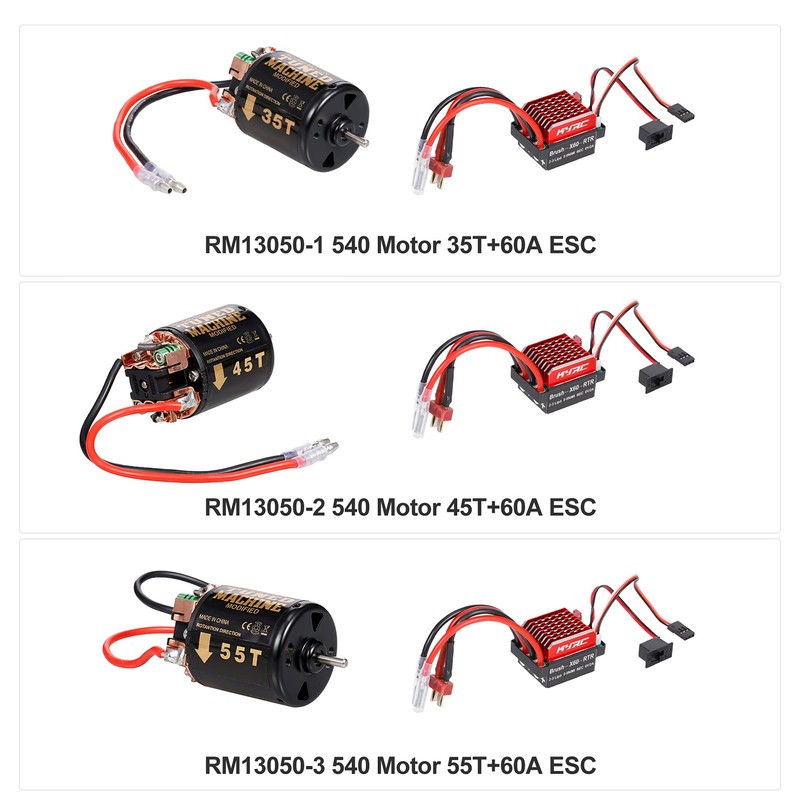 GoolRC 540 Brushed Motor RC Crawler Motor 55T3 Slot and
