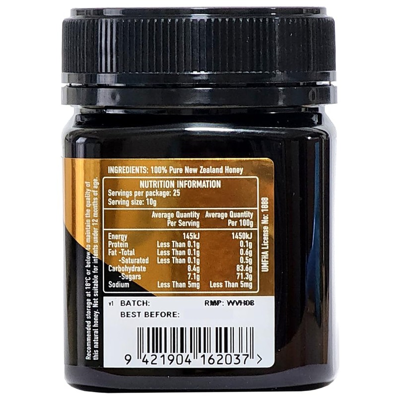Egmont Honey MGO83+ (UMF5+), 8.8 oz (250 g), New Zealand