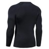 LAFROI Men's Long-Sleeved UPF 50+ Compression Shirt Rash Guard CLY08C,