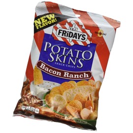 TGI Fridays Bacon Ranch Potato Skin chips, 3 Ounce -- 6 per case.