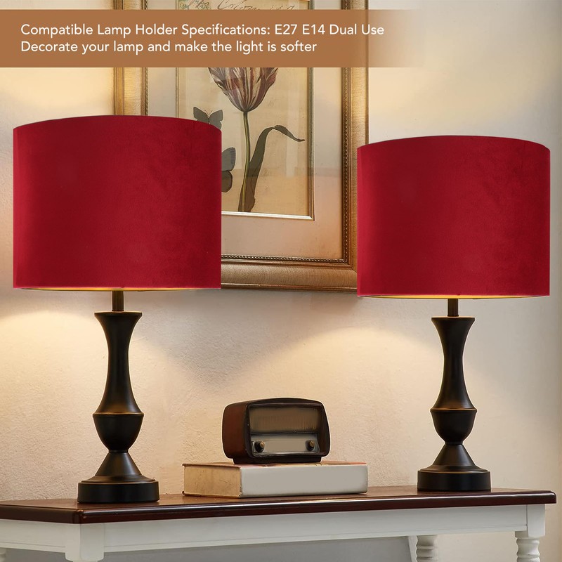 Oval Lamp Shade Cloth Lampshade E27 E14 Universal Use Modern