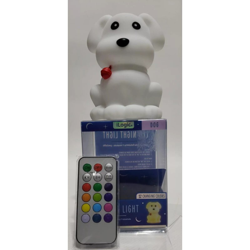 Ilogic 'Dog' Led Night Light, 3 Light Modes, 12 Changing