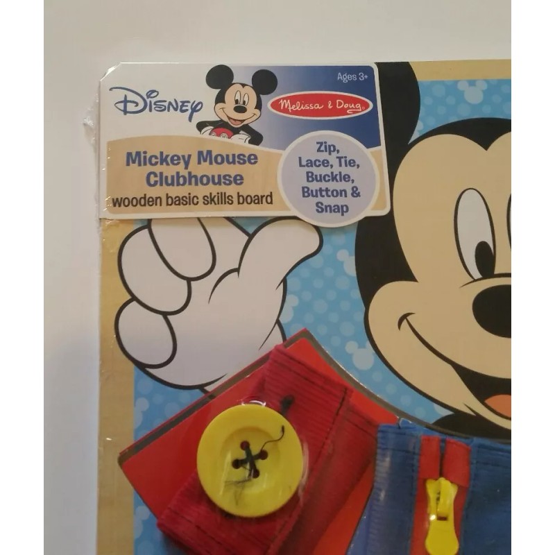 Melissa and Doug Mickey Mouse wooden basic skills board