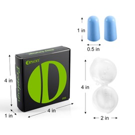 10Pairs Foam Earplugs Disposable Noise Reduction Ear Plugs, Hearing Protection Bulk Ear Plugs for Sleeping Shooting Range, Work, Travel,Concert Blue