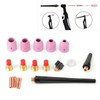 18pcs/set Ceramic Nozzle Collet Gas Lens Kit TIG Welding Gun