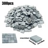 Attuslla Pack of 300 Mini Scale Bricks, Miniature Bricks, 1:35