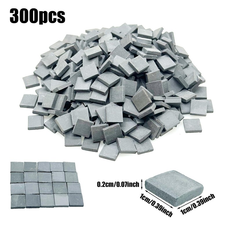 Attuslla Pack of 300 Mini Scale Bricks, Miniature Bricks, 1:35