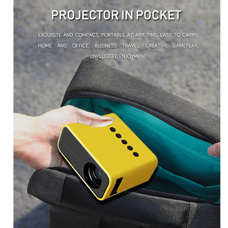 Mini Projector Multifunction HD 1080P WiFi Wireless Wired Screen Projection