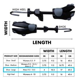 FOOTMATTERS Premium Shoe Stretcher - Shoe Widener & Expander for Women & Men with Tight Shoes - for US Men 9.5-13.5